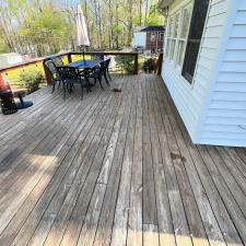 Asheville, NC Deck Staining Project 1