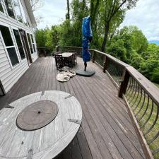Deck Staining Project in Asheville, NC 1