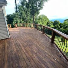 Deck Staining Project in Asheville, NC 4