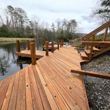 Dock Staining in Brevard, NC 2