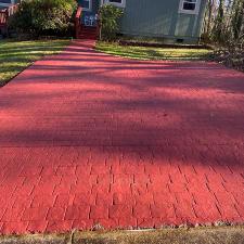 Painted Brick Driveway Pressure Washing in Fletcher, NC