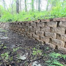 Pressure Washing a Retaining Wall in Asheville, NC