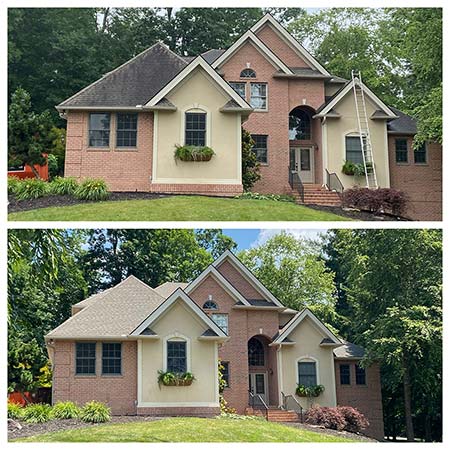 Roof cleaning hendersonville nc