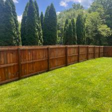 Fence staining asheville 1